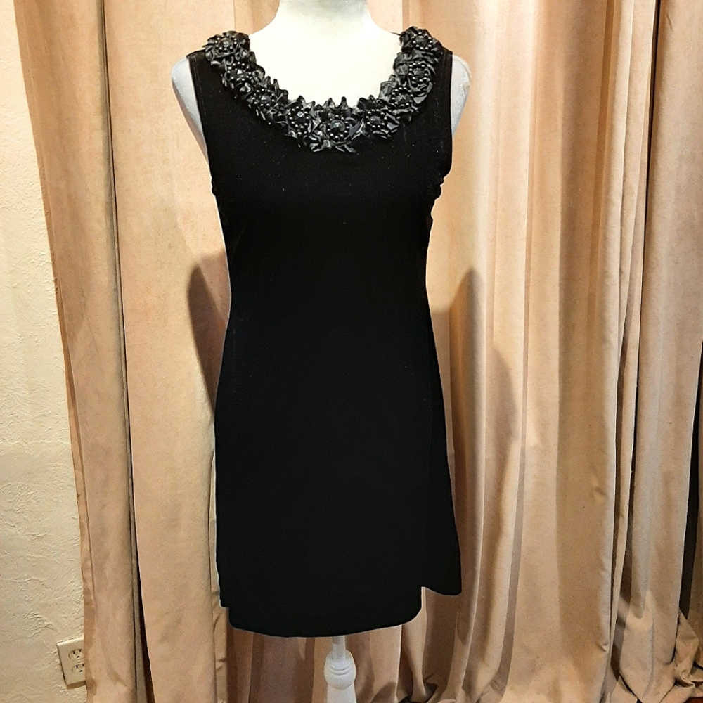 Connected embellished velvet dress